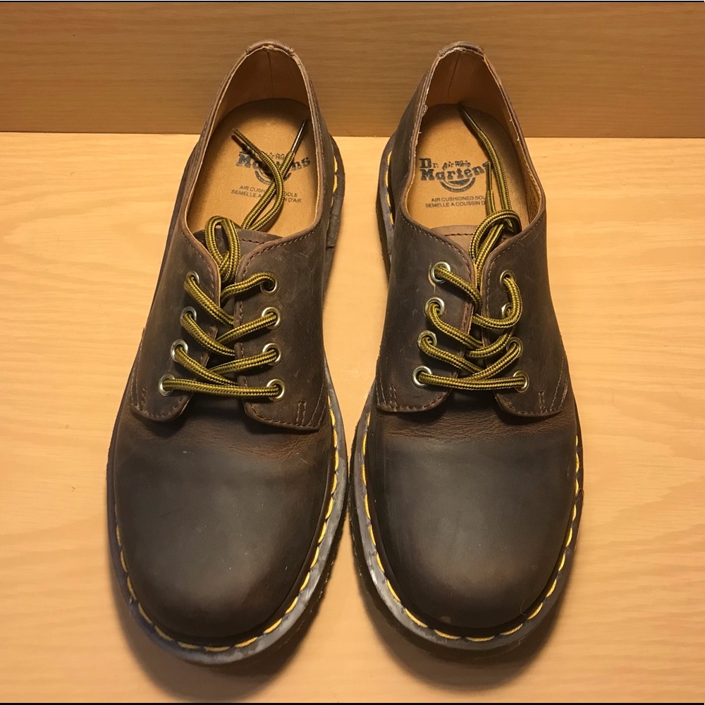 Dr. Martens Brown Leather Oxfords (Aztec)